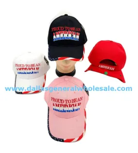 "Proud To Be American" Casual Caps Wholesale