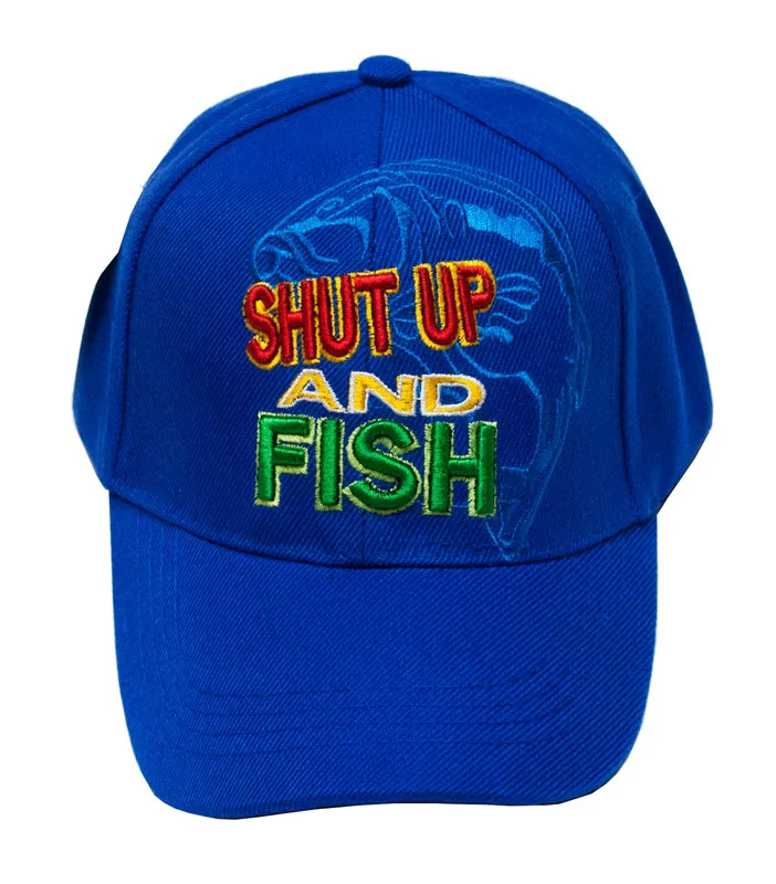 "SHUT UP AND FISH" Casual Baseball Caps