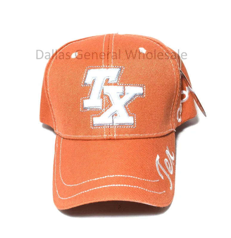 "TX" Casual Baseball Caps Wholesale