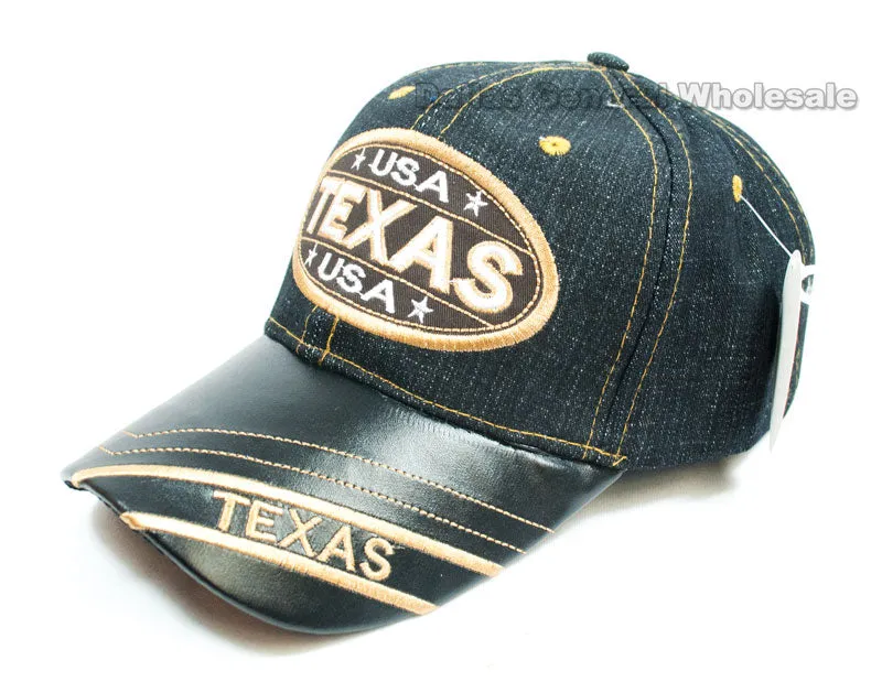 "TX,USA" Adults Casual Denim Caps Wholesale