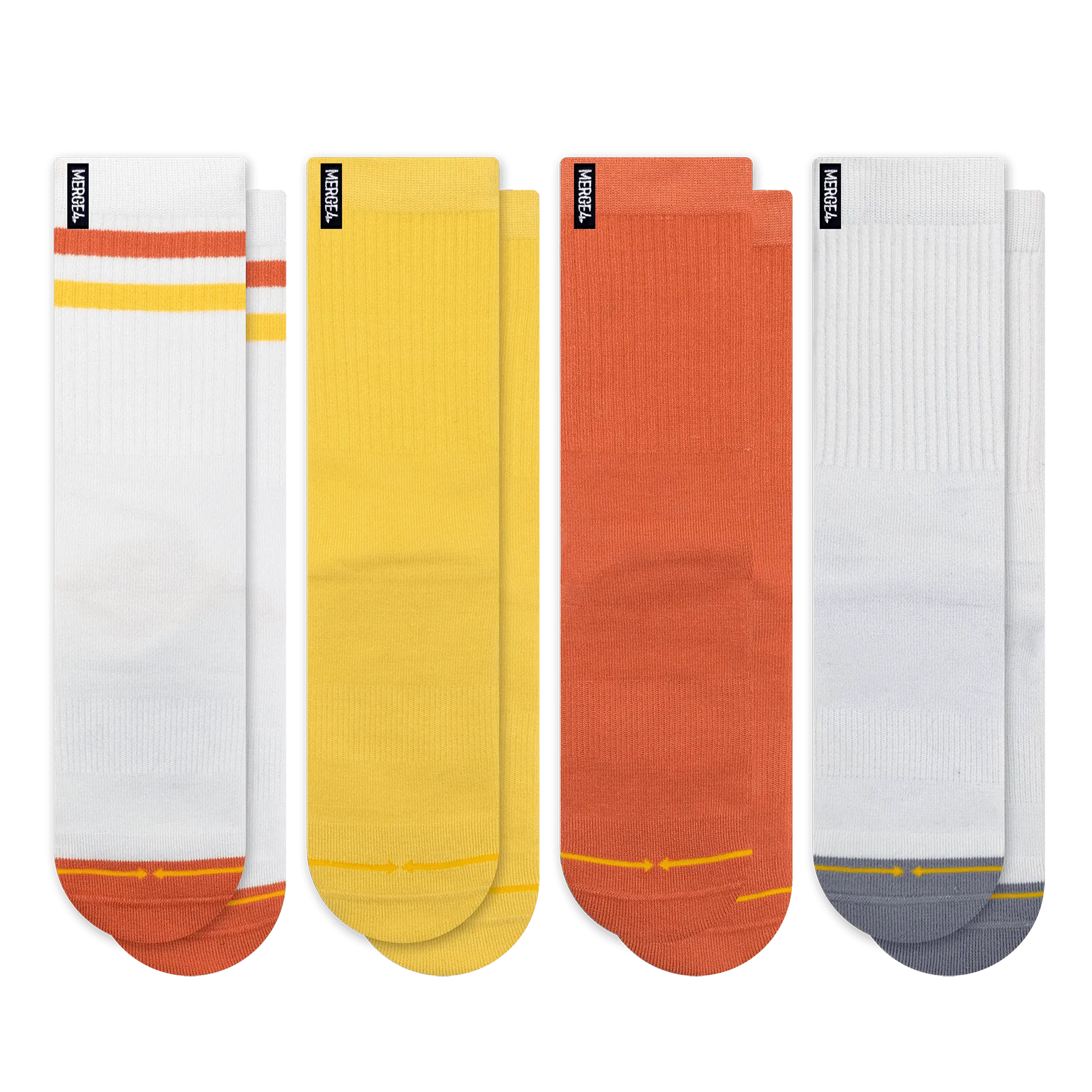 Repreve® Multi-Color Sun Crew Socks 4-Pack