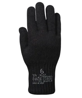 Rothco Genuine G.I. Wool Glove Liners - Black