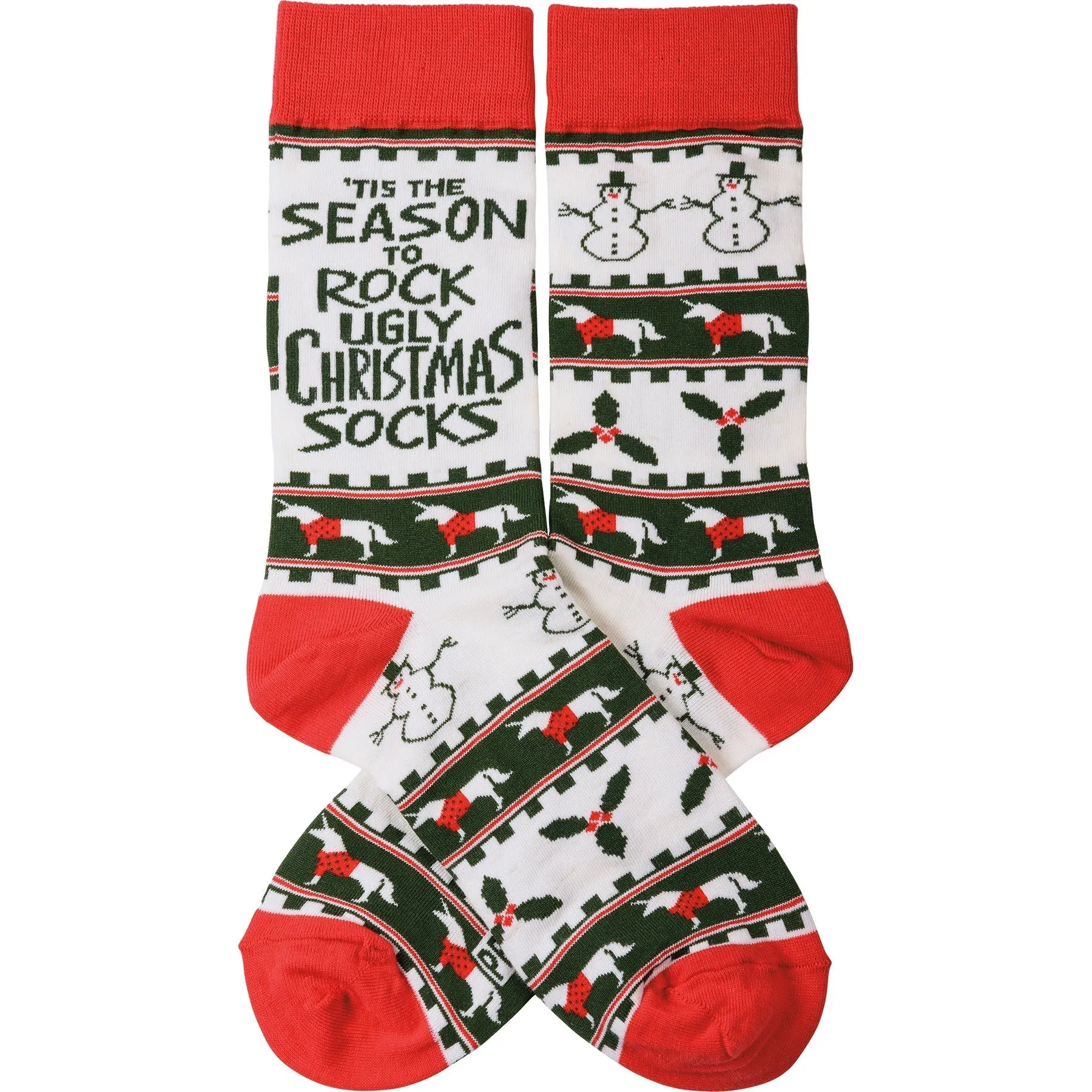 Season To Rock The Ugly Christmas Socks