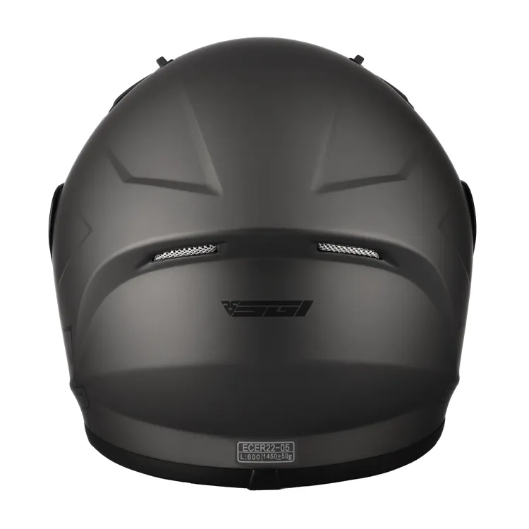 SGI Tyro Element Gun-Metal Motorcycle Helmet