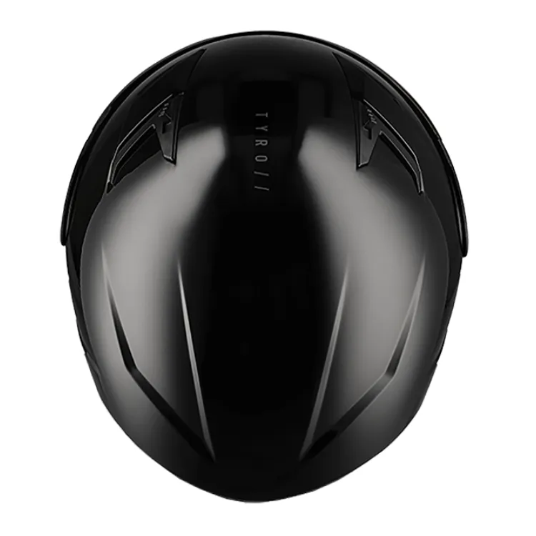 SGI Tyro Gloss Black Motorcycle Helmet