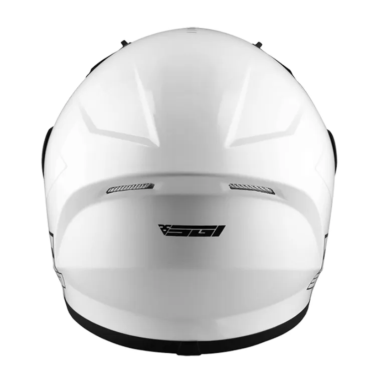 SGI Tyro White Motorcycle Helmet