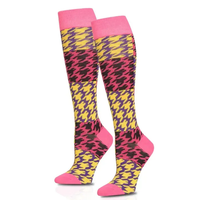 Socks Knee High Checkered