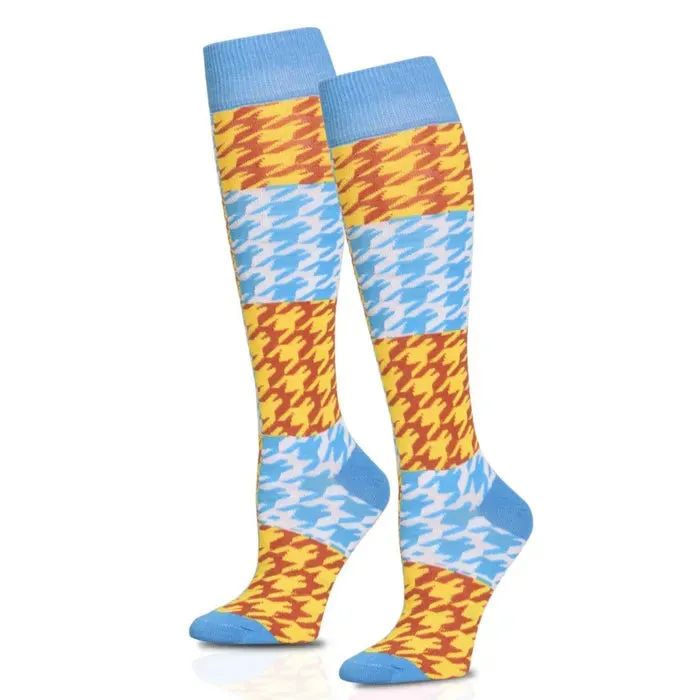 Socks Knee High Checkered