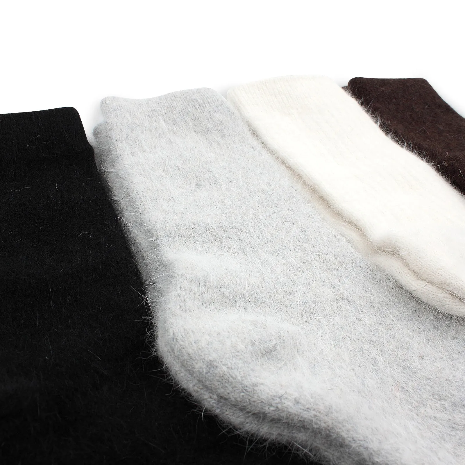 Soft Angora Crew Socks (4 pairs) TD14