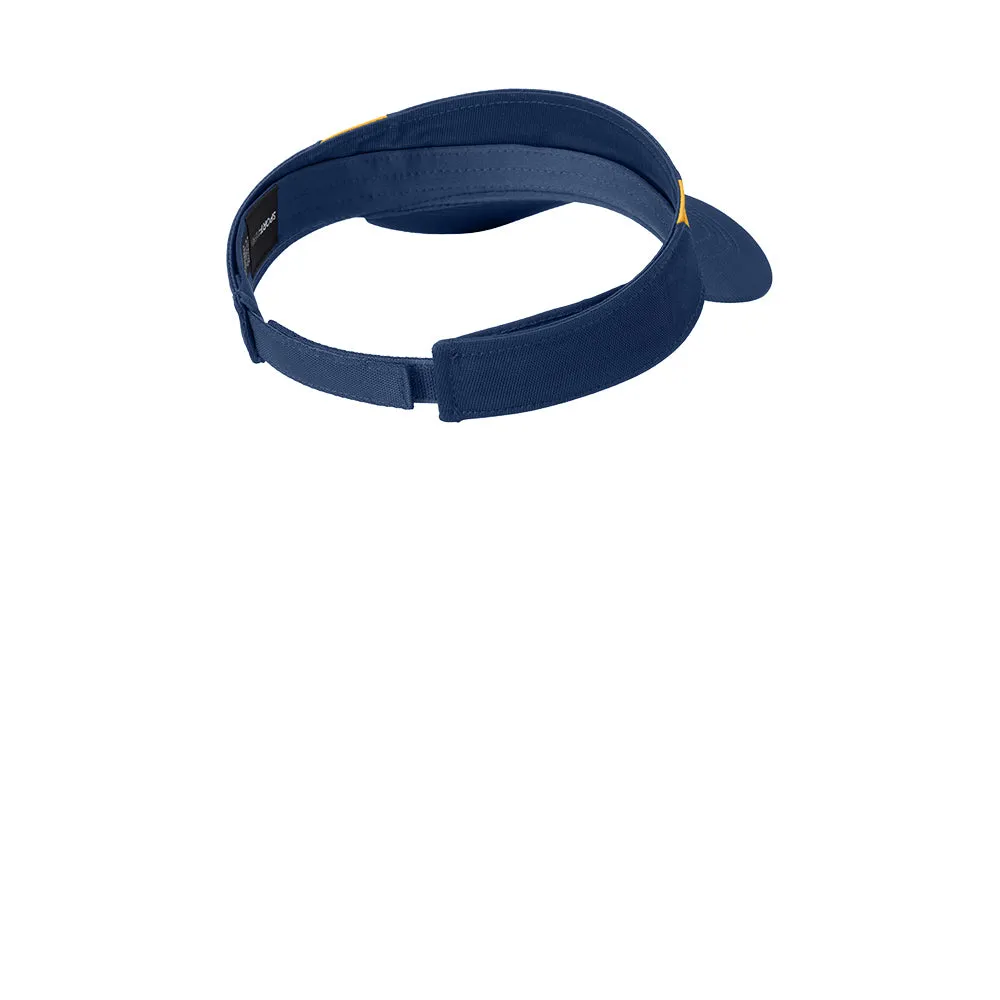 Sport-Tek® Dry Zone® Colorblock Visor - True Navy / Gold