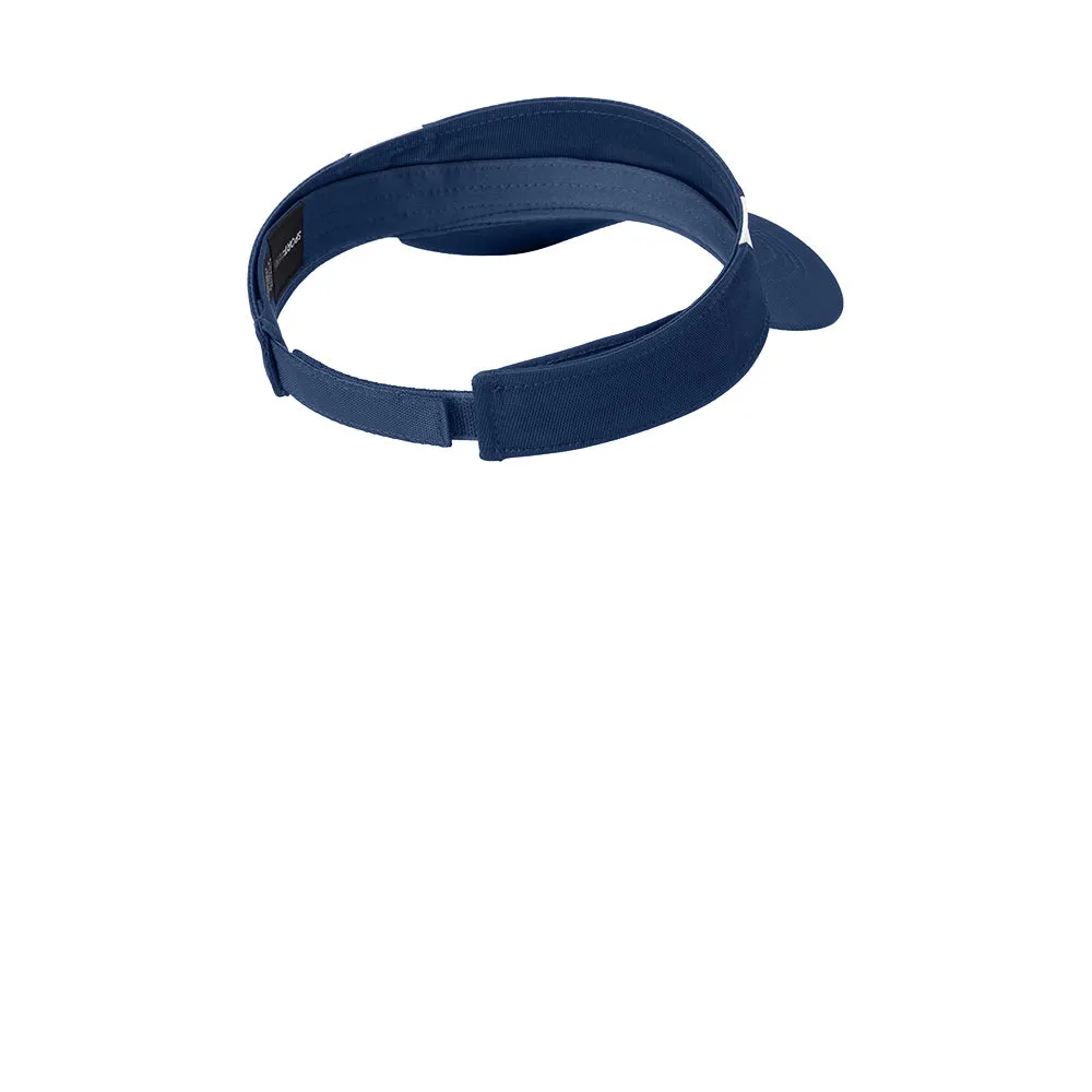 Sport-Tek® Dry Zone® Colorblock Visor - True Navy / White