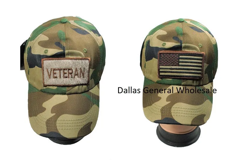 USA Veteran Casual Camouflage Caps Wholesale