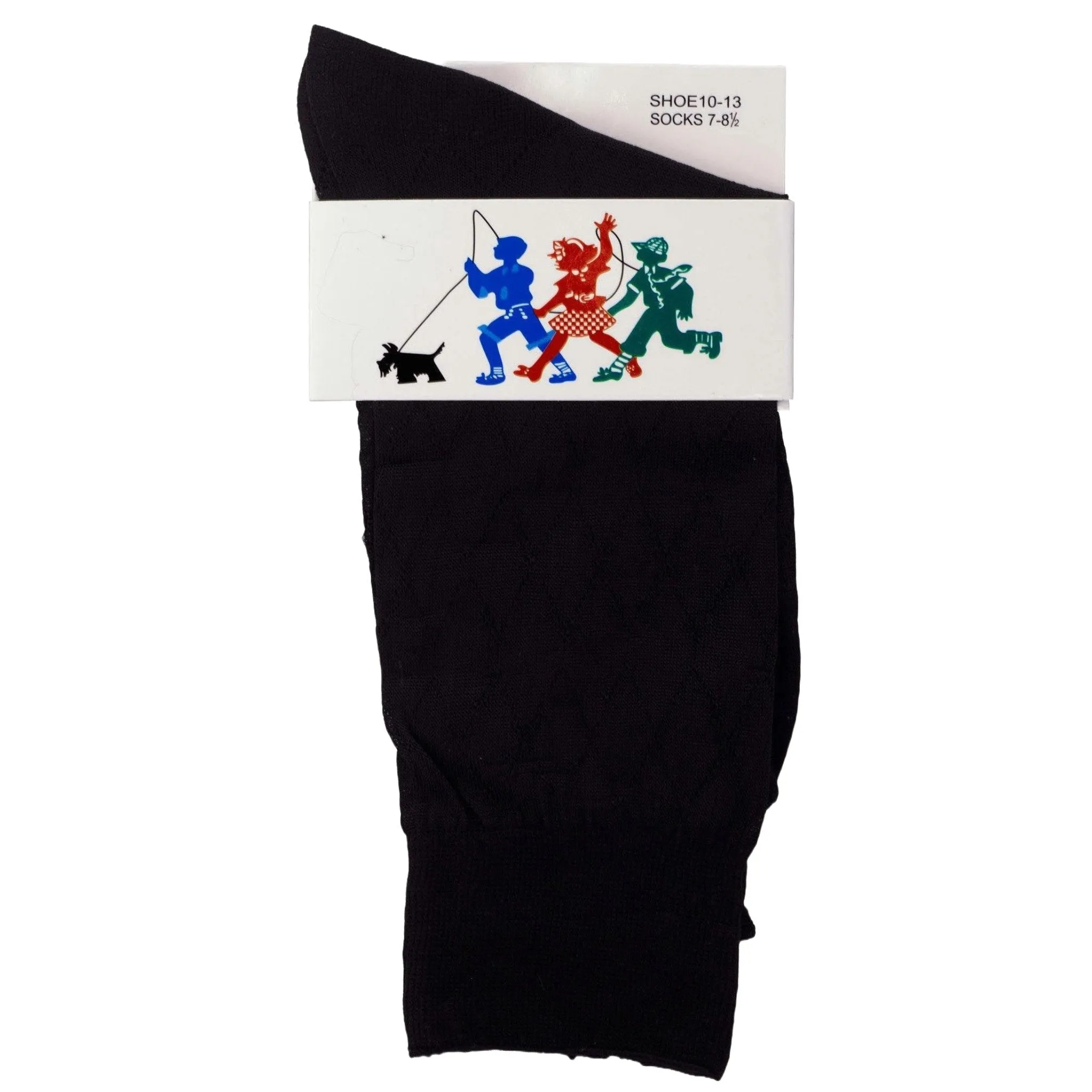 Vittorio Farina Boy's Ribbed Shear Nylon Anklet Dress Socks