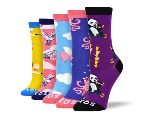 Women's Colorful Animal Sock Bundle