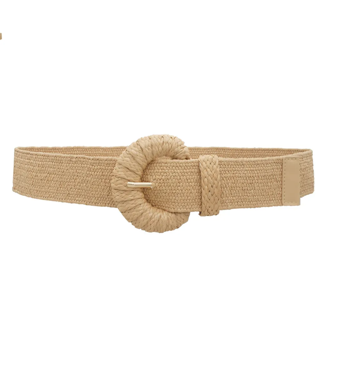 Wrapped Halfmoon Elastic Straw Belt