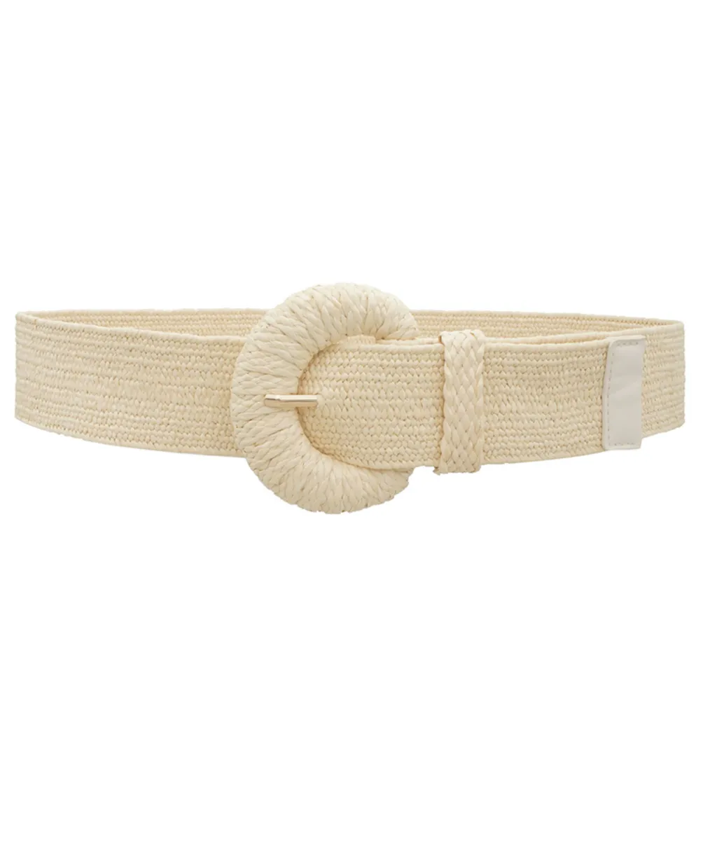 Wrapped Halfmoon Elastic Straw Belt